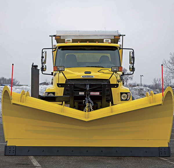 The Freightliner 114SD set forward axle snow plow is a truck built with tough components and a chassis engineered for ease of body upfit.