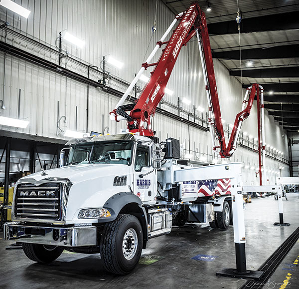 Mack Truck = Concrete Pump Platform