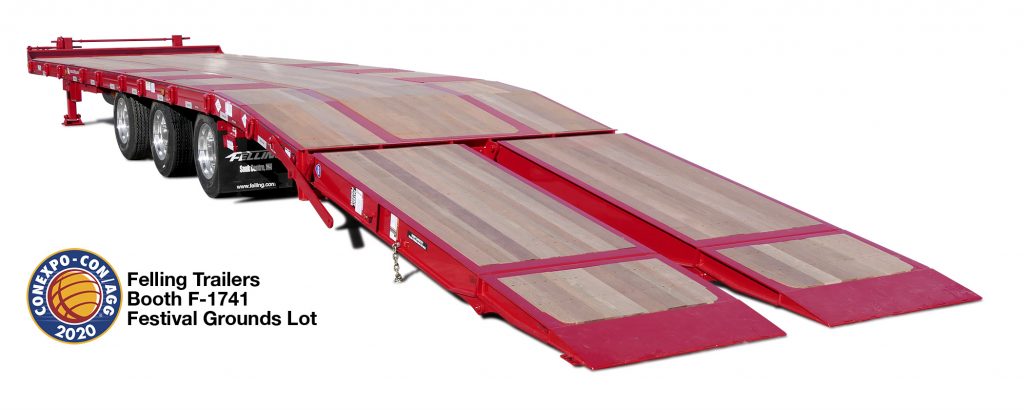 Felling Trailers, Inc. Showcases New Air Bi-fold Ramps at ConExpo-Con/Agg 2020