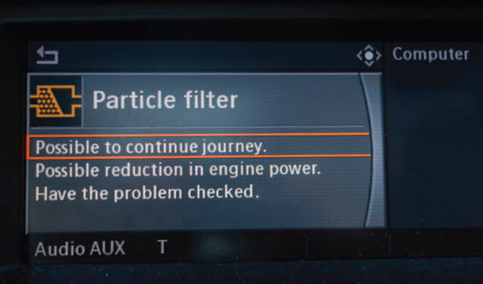 Your DPF is Clogged with Engine Oil