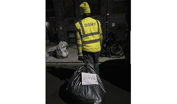 New York City Department of Sanitation Braves Unknowns to Keep City Safe, Clean during the Coronavirus Pandemic