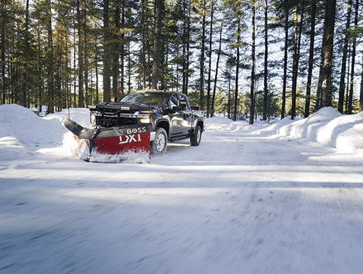 Silverado HD Snow Day with BOSS Snow Plow