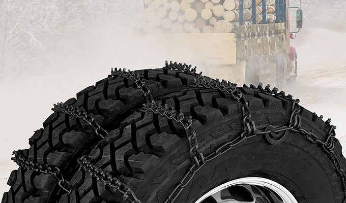 Snow, Ice, Sand and Mud: Kinedyne Enhanced Grip Link Tire Chains Help Trucks Go Farther