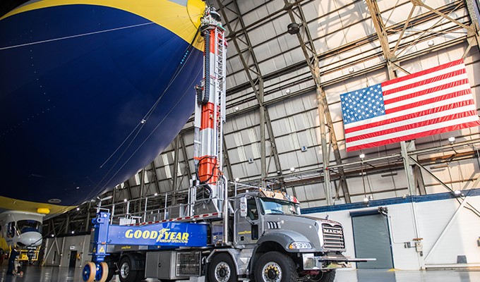 Mack Trucks, Goodyear Partner on Contest to Name the Mack Granite Hauling the Goodyear Blimp