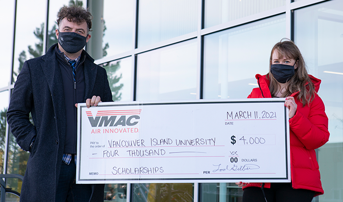 VMAC Sponsors Four Scholarships for Vancouver Island University Engineering Students