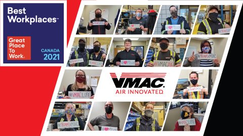 VMAC Recognized as a Best Workplace in Canada for Second Straight Year