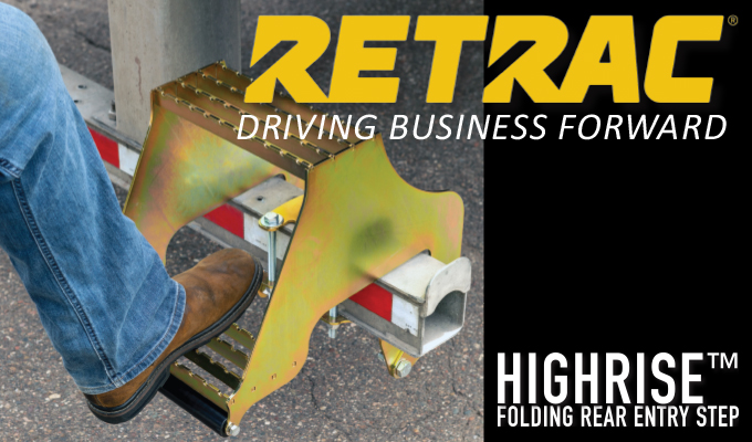 Retrac: Highrise Folding Rear Entry Step