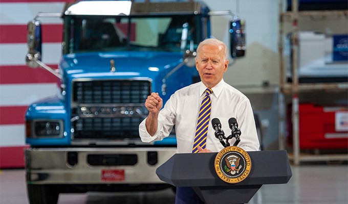 President Joe Biden Visits Mack Trucks Lehigh Valley Operations