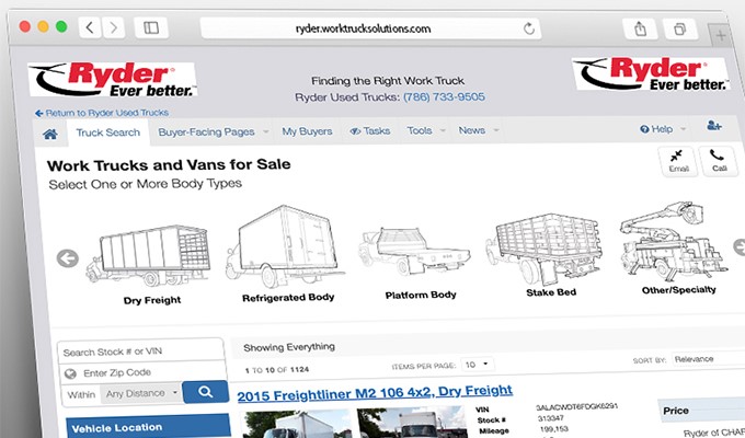 Ryder Inventory Now Available In Work Truck Solutions Vehicle Acquisition Search Tool