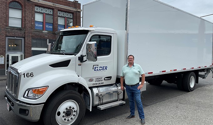 Peterbilt Delivers First Production New Medium-duty Model 536 to Elder Logistics