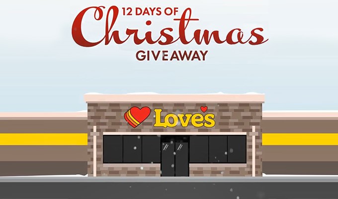 Love’s Celebrates Professional Drivers with 12 Days of Christmas