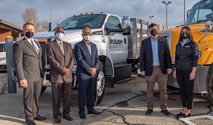 ROUSH CleanTech Battery Electric Ford F-650 On Hand for Launch of StreetsLA’s Center for Green Innovation