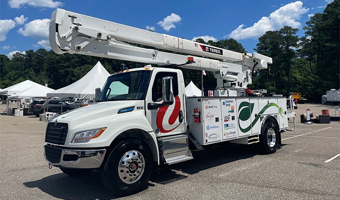 Terex Utilities Names First 9 Utilities to Order New All-Electric Bucket Truck