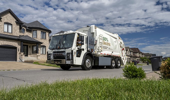 ACE Recycling & Disposal Orders Mack LR Electric Refuse Vehicle