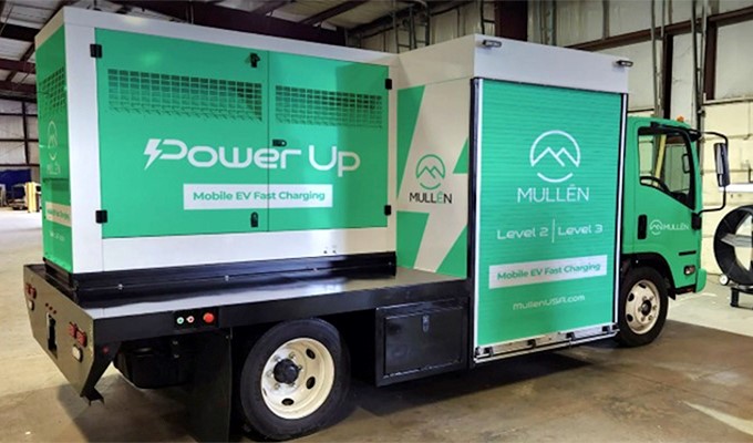 Mullen Announces New Mobile EV Charging Truck Delivering Level 2 and Level 3 DC Fast Charging