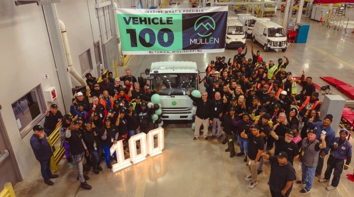 Mullen Achieves Production Milestone in December 2023 With 100th Mullen THREE EV Truck Rolling Off Tunica, Mississippi, Assembly Line