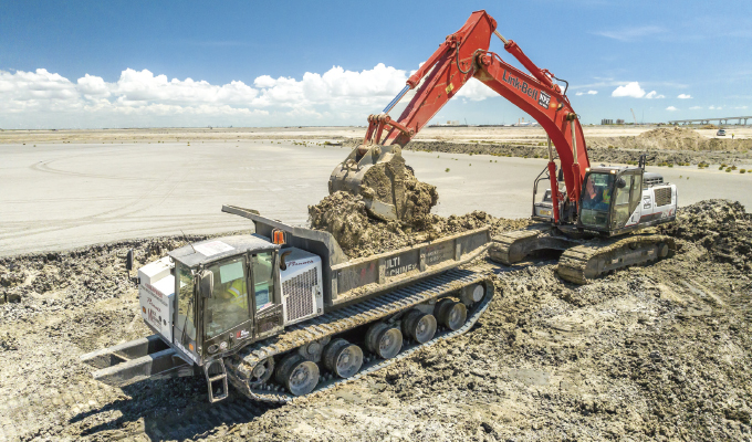 A Work Truck with Tracks