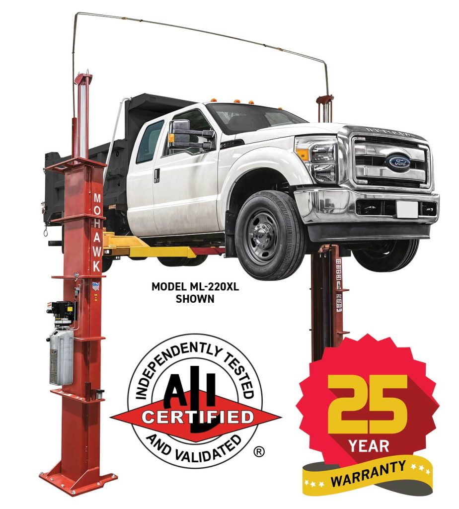 ML-220XL: Mohawk’s New ALI-Certified Two Post Lift